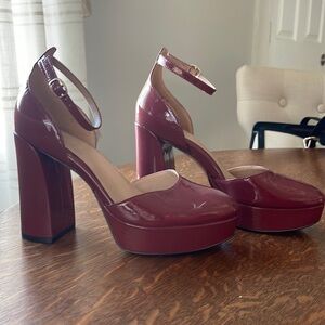 Ruby Red Patent Leather heels